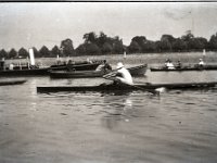 &copyTheCarterTribe.com 2013  Rowing Event, poss. on the Thames. Boat in the background called "The Timmy".   Scanned from 1/6 plate (2.5" x 3.5") plastic negative