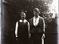 &copyTheCarterTribe.com 2013  Evelyn Eliza Amelia Tribe (née Taylor - right) and unknown schoolgirl   Scanned from 1/4 plate (4" x 3")