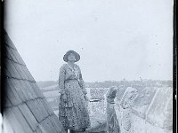&copyTheCarterTribe.com 2013  Evelyn Eliza Amelia Tribe (née Taylor). Roof of St Mary the Virgin, Rye, Sussex.   Scanned from a 3.25" glass slide