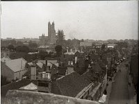 &copyTheCarterTribe.com 2013  Canterbury Cathedral viewed from Westgate, Canterbury, Kent   Scanned from 1/4 plate (4" x 3") glass negative : Kent, Canterbury, Church