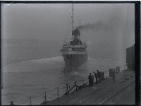 &copyTheCarterTribe.com 2013  Ship leaving Admiralty Pier, Folkestone, Kent   Scanned from a 1/4 plate (4" x 3") glass negative : Kent, Folkestone