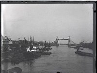 &copyTheCarterTribe.com 2013  Thames, Tower BRidge   Scanned from 1/4 plate (4" x 3") glass negative