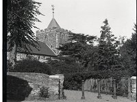 &copyTheCarterTribe.com 2013  St Mary's, Rye, Sussex. Identified from the weathervane.   Scanned from a 1/4 plate (4" x 3") glass negative