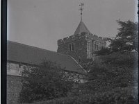 &copyTheCarterTribe.com 2013  St Mary's, Rye, Sussex. Identified from the weathervane.   Scanned from a 1/4 plate (4" x 3") glass negative