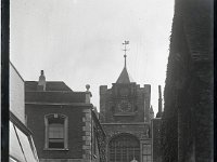 &copyTheCarterTribe.com 2013  St Mary Church, Rye, Sussex from Lion Street   Scanned from a 1/4 plate (4" x 3") glass negative
