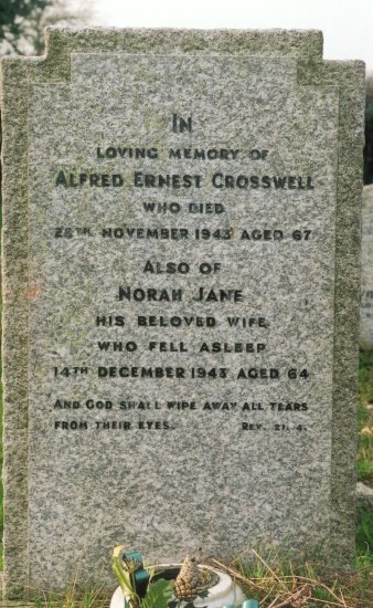Gravestone - Alfred CROSSWELL